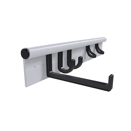 Hang It Simple Wall Mounted Universal Storage Hanger - Adjustable, Durable, Versatile 18in WH HIS18K1WH
